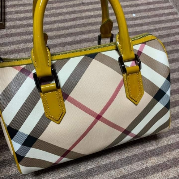 Burberry Mustard Boston Bag - Picture 2 of 14